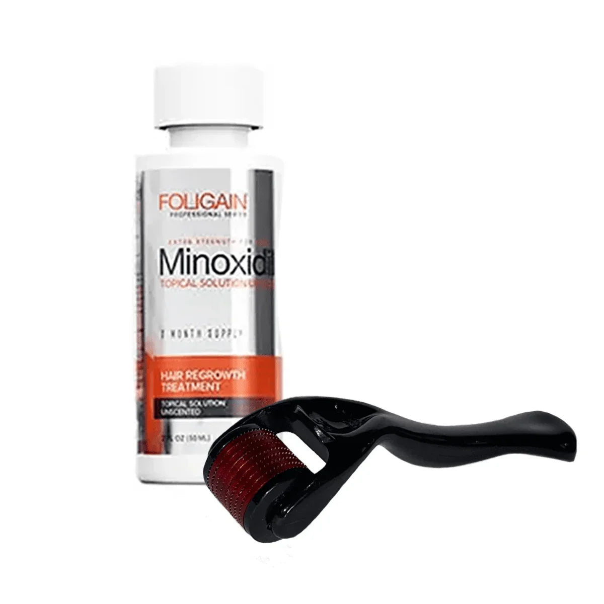 Minoxidil Foligain 1 Frasco + Dermaroller 0.25mm | Pronta Entrega