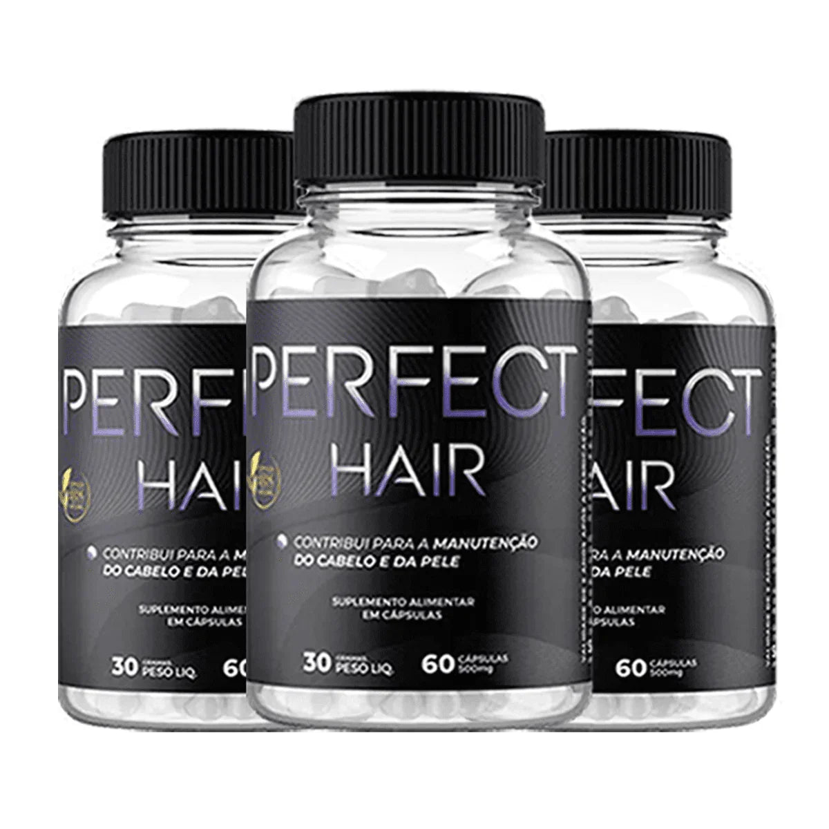 Perfect Hair 3 Frascos – Vitamina Capilar | Frete Grátis
