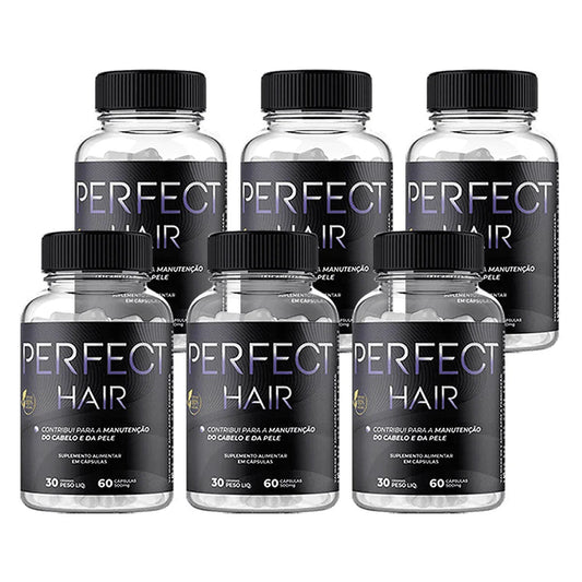 Perfect Hair 6 Frascos – Vitamina Capilar | Frete Grátis
