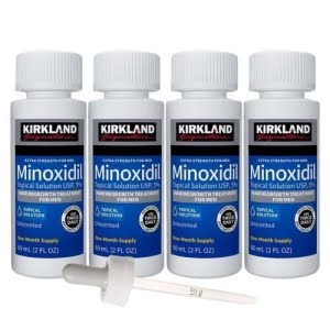 4 frascos de minoxidil kirkland nova embalagem
