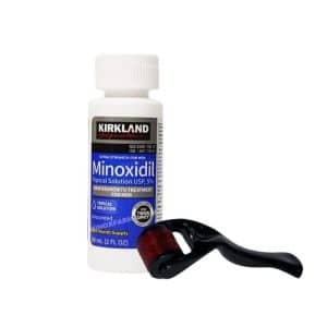 combo minoxidil kirkland + dermaroller