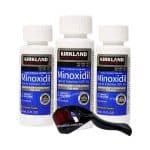 combo 3 frascos de minoxidil + dermaroller